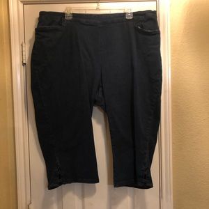 Catherine’s Essential Flat Front Blue Jean Capris